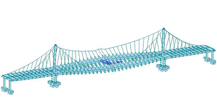 钢结构悬索桥设计